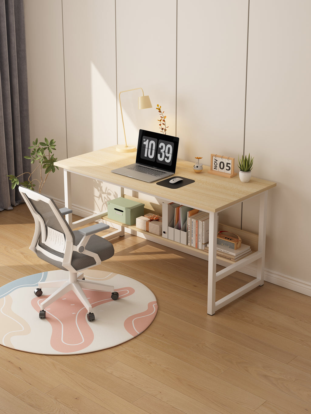 Computer Desk With Shelf