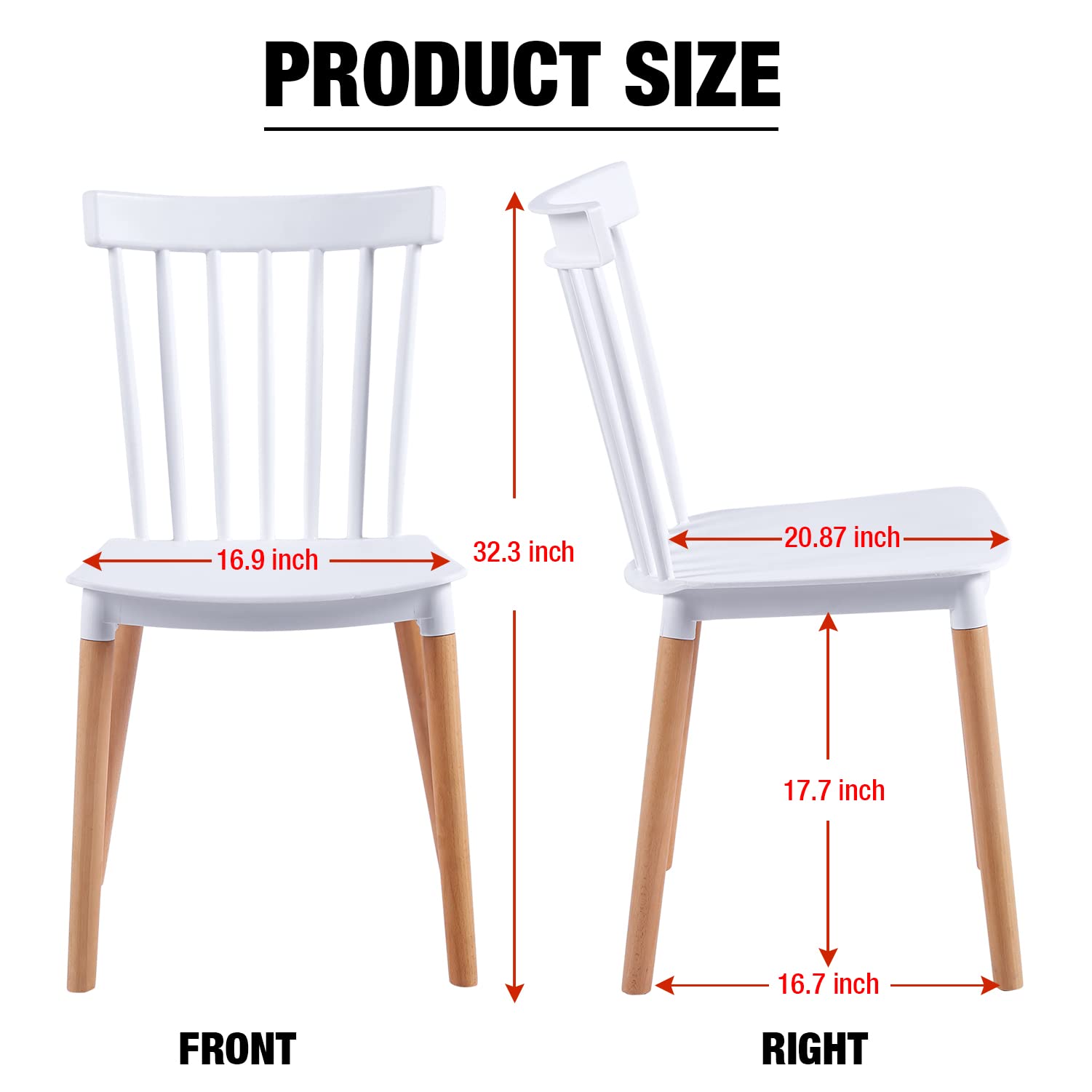 White Dining table and 4 Classic chairs