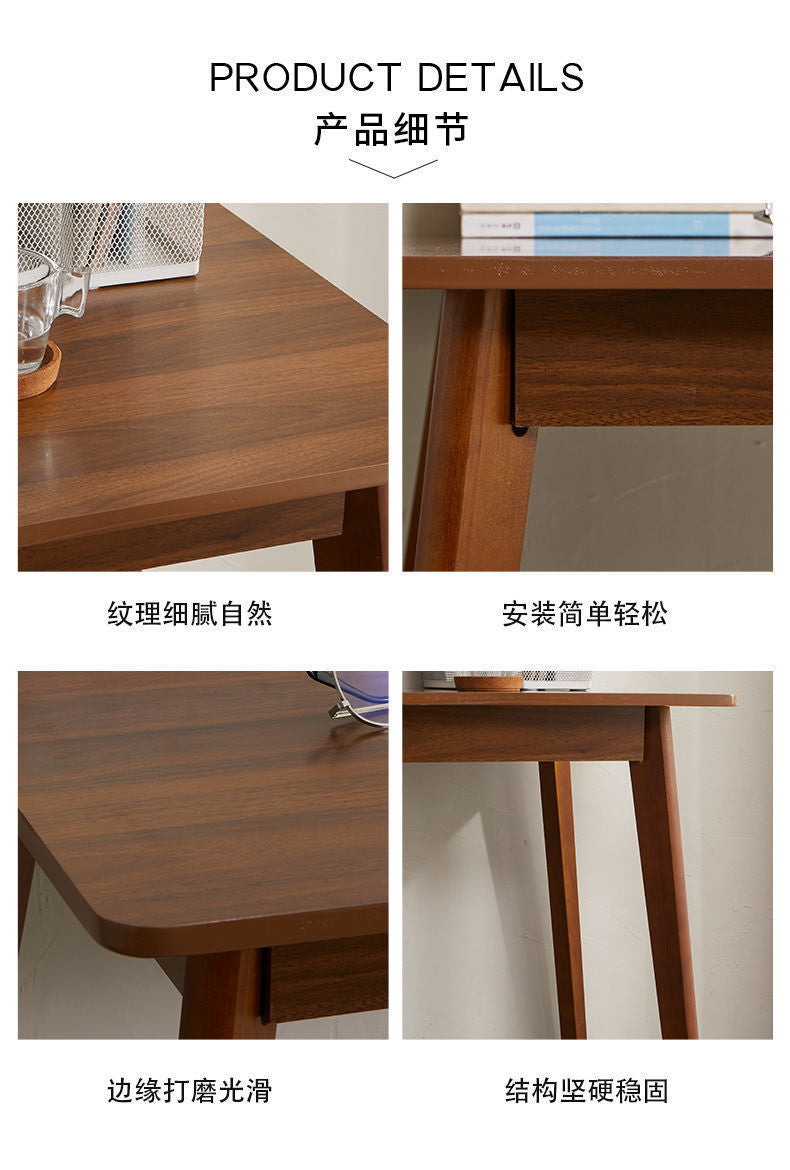 Home Office Desk with Drawers for Bedroom, Office