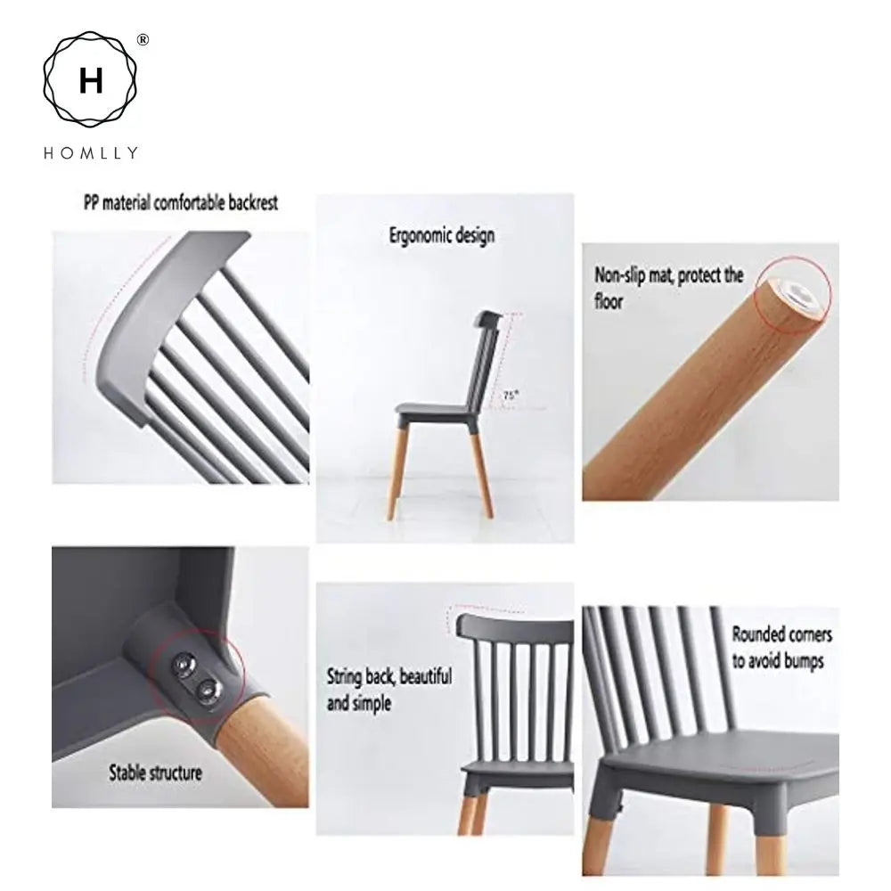 Classic Elegant With Beech Wooden Leg Dining Chair