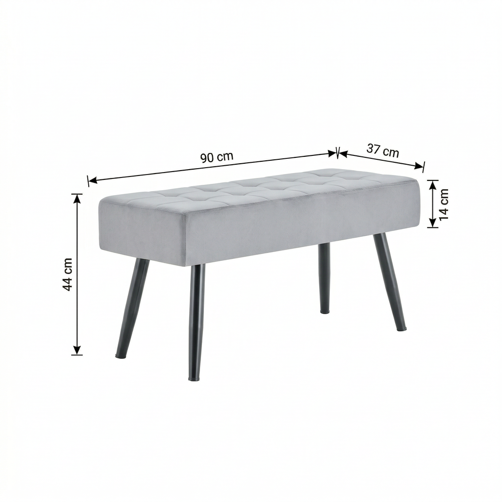 Dining Table and Chairs Set 4 with Bench - Dining Table and Chairs with Bench - Set of Dining Table and 4 Velvet Chairs with Velvet Bench - Dining Room Set