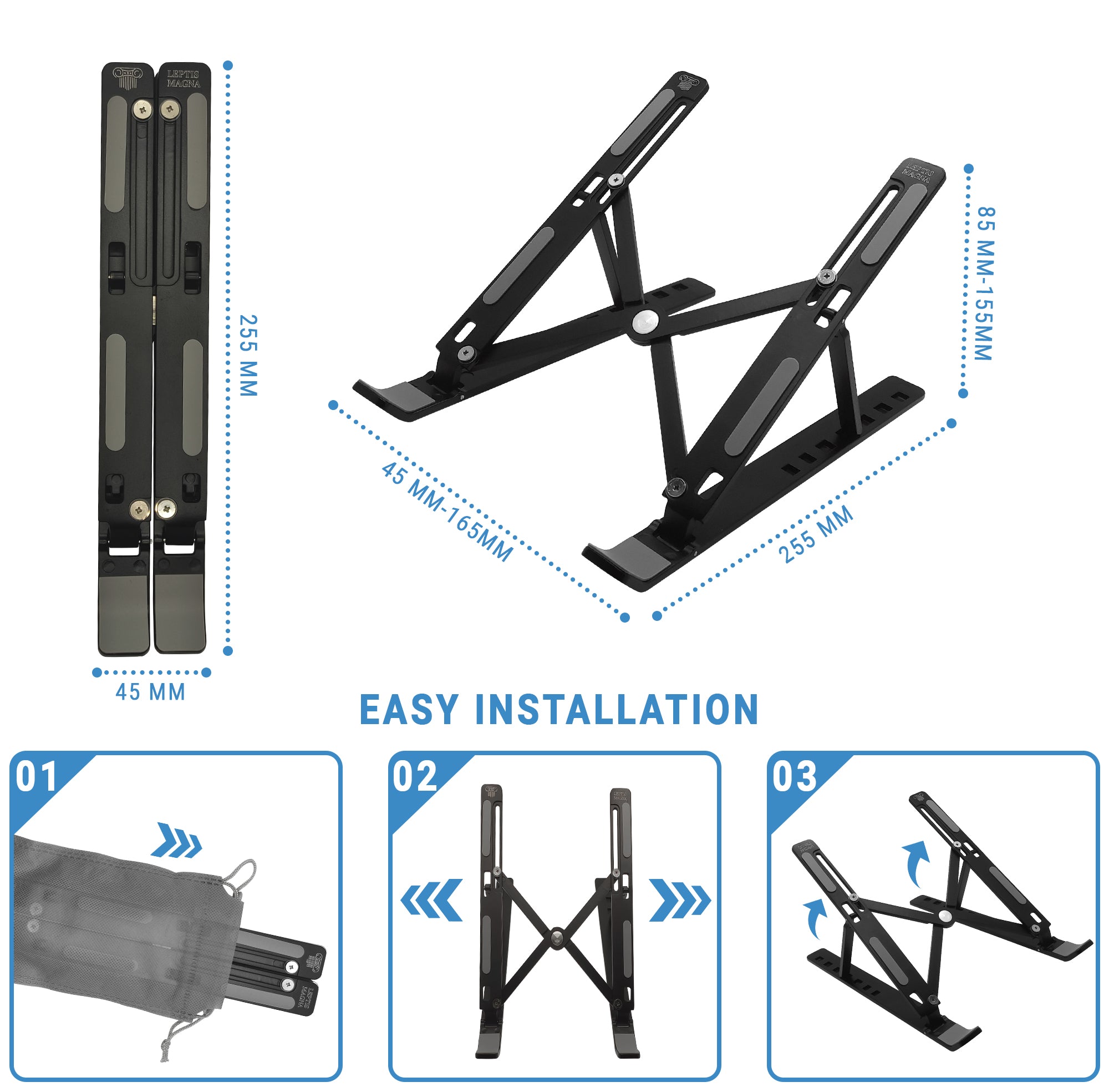 foldable aluminium laptop riser