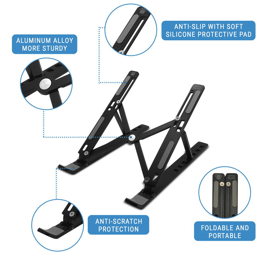 foldable aluminium laptop riser