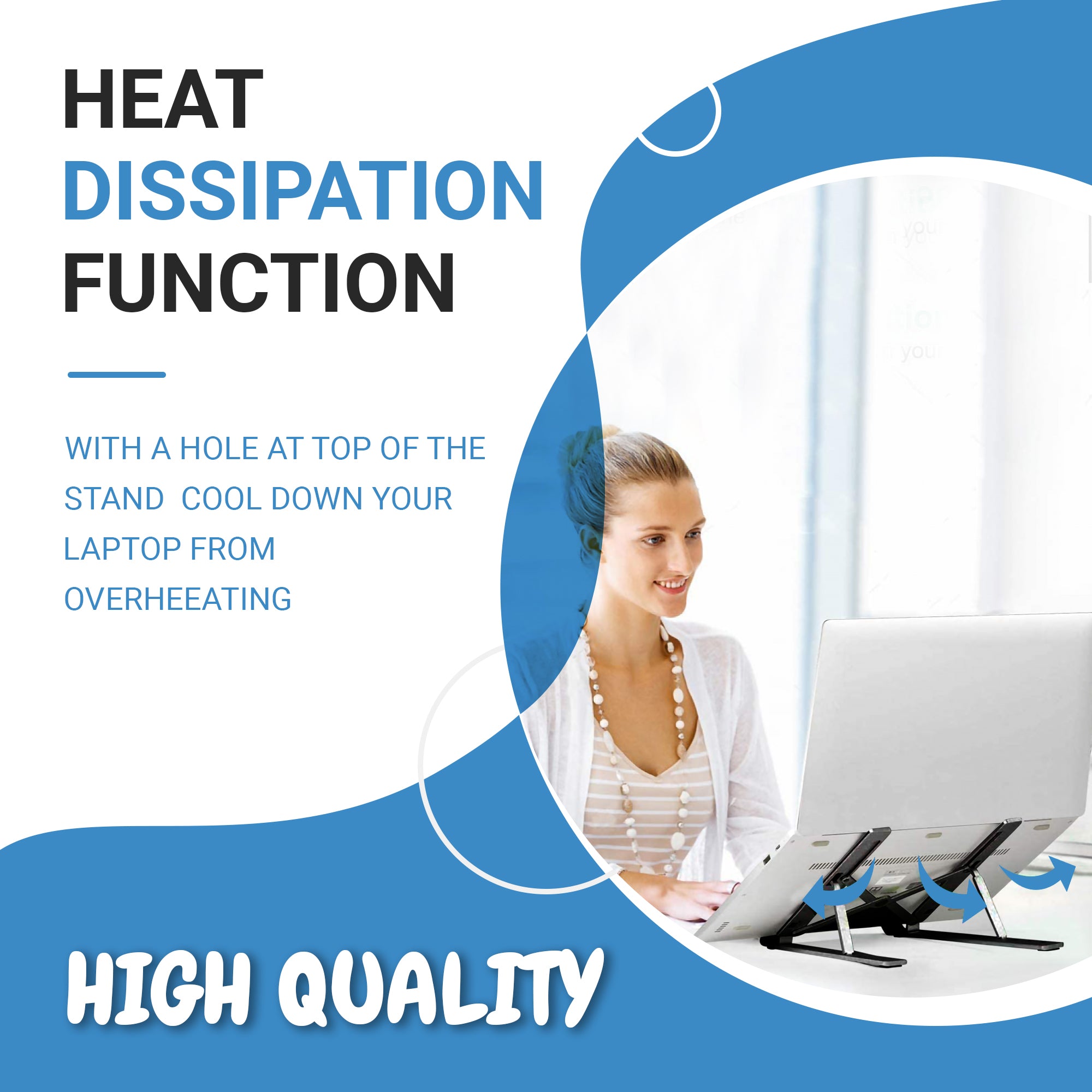 foldable aluminium laptop riser