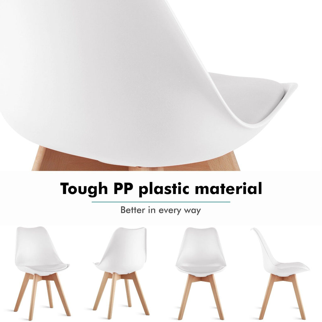 Dining Chairs Padded Seat wooden Legs