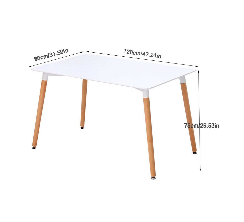 Dining table and chairs set 4 soft padded wooden chairs