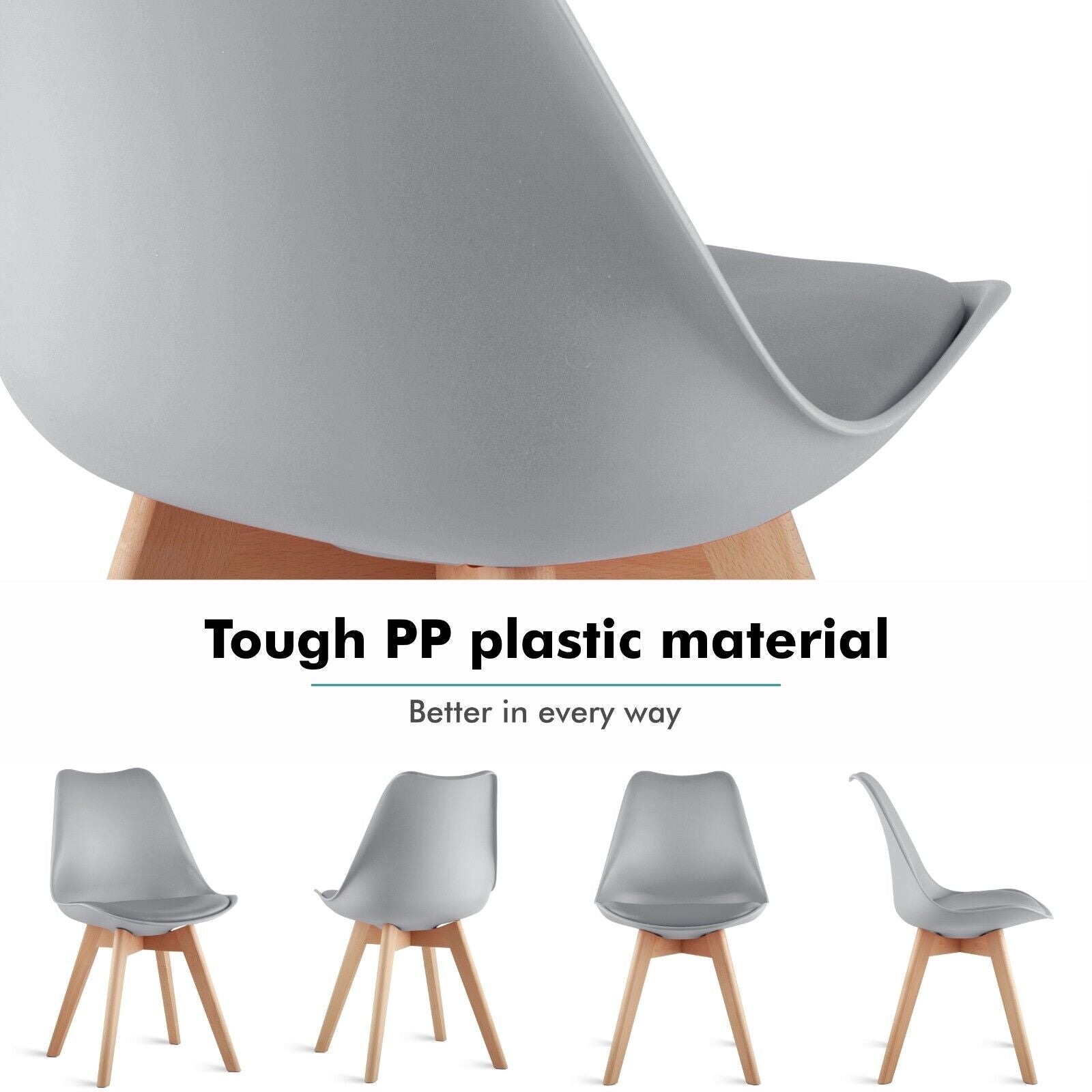 Dining Chairs Padded Seat wooden Legs